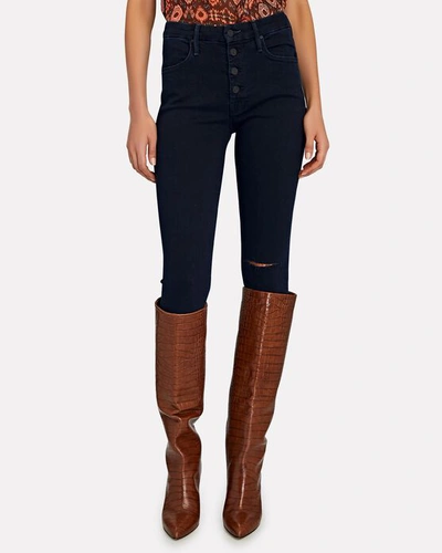 Shop Mother The Pixie Ankle Fray Jeans In Holding Hands Tightly