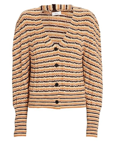 Shop A.l.c Rebekah Striped Wool Cardigan In Multi