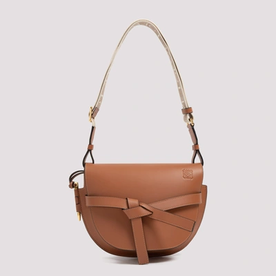 Shop Loewe Gate Small Shoulder Bag In Brown