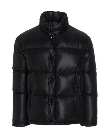 Shop Saint Laurent Doudoune Buttoned Puffer Jacket In Black