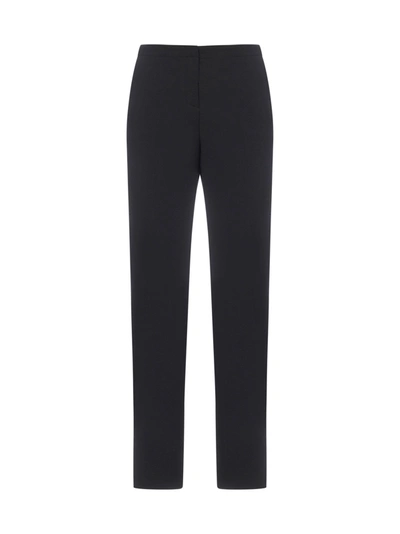Shop Versace Flared Tailored Trousers In Black