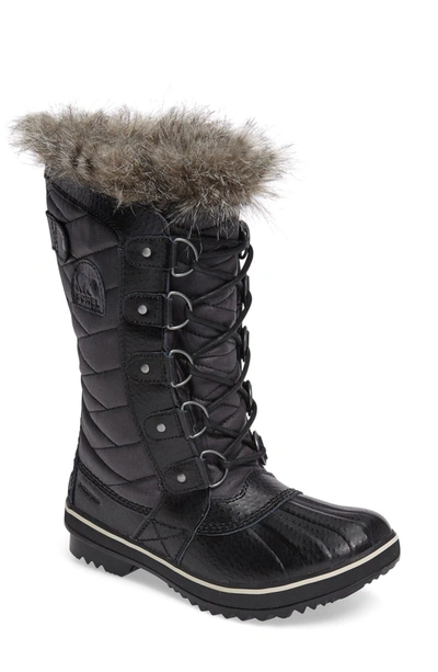 Shop Sorel 'tofino Ii' Faux Fur Lined Waterproof Boot In Black