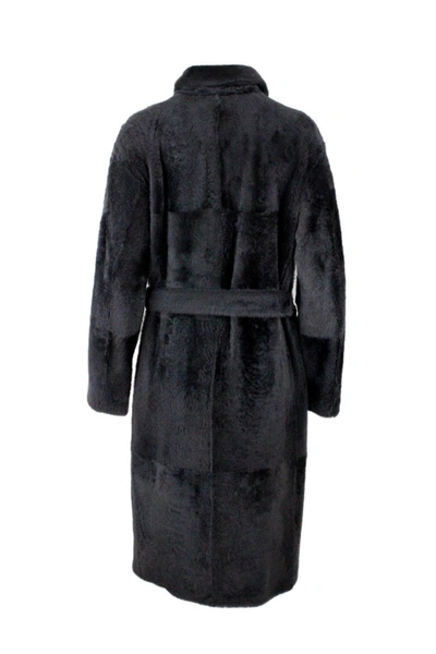 Shop Brunello Cucinelli Coats Black In Grigio Antracite