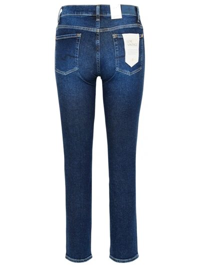 Shop 7 For All Mankind Blue Cotton Roxanne Ankle Jeans