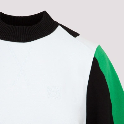Shop Loewe Circular Sleeve Sweatshirt In Cotton In Multicolour