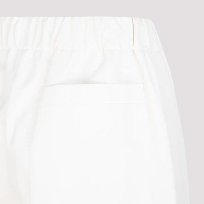 Shop Loewe Cropped Elasticated Trousers Pants In White