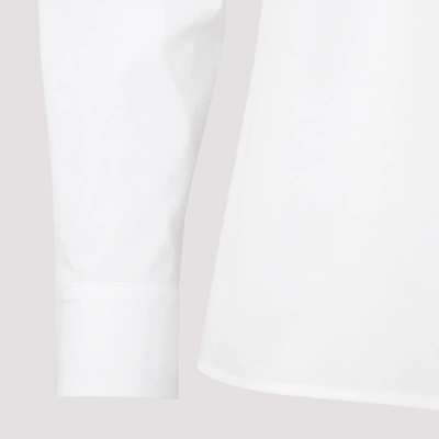 Shop Valentino Cotton Shirt In White