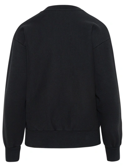 Shop Aries Black Cotton Jersey Fleece Premium Temple Sweatshirt