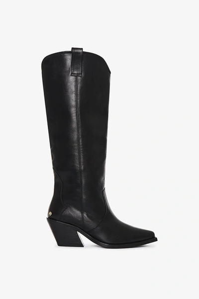Shop Anine Bing Tall Tania Boots In Black