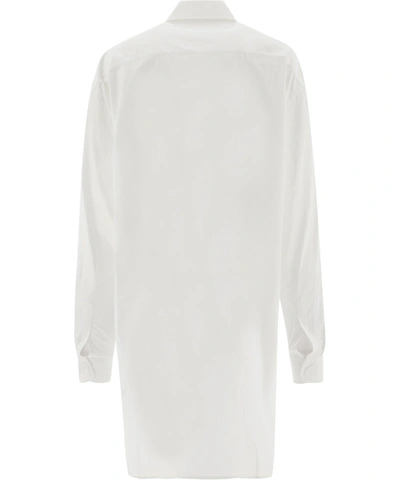 Shop Ann Demeulemeester "do" Slouchy Shirt In White
