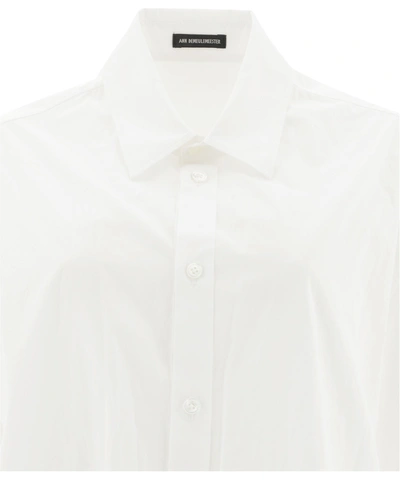 Shop Ann Demeulemeester "do" Slouchy Shirt In White