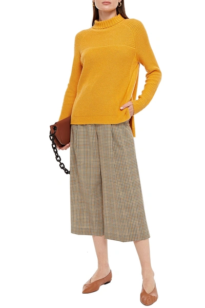 Shop Charli Weslie Ribbed-knit Sweater In Marigold