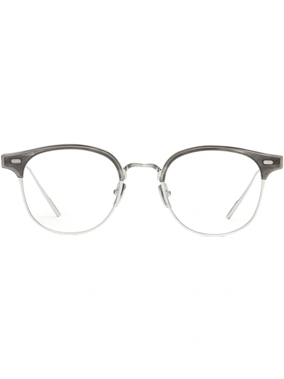 Shop Gentle Monster Alio X Gd1 Round-frame Glasses In White