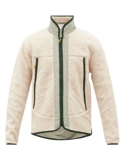 Orlebar Brown Baird Canvas And Shell-trimmed Fleece Jacket In Neutral ...