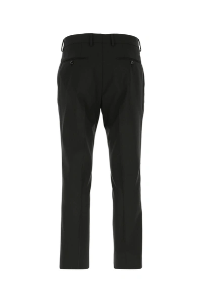 Shop Fendi Black Wool Pant  Nd  Uomo 48