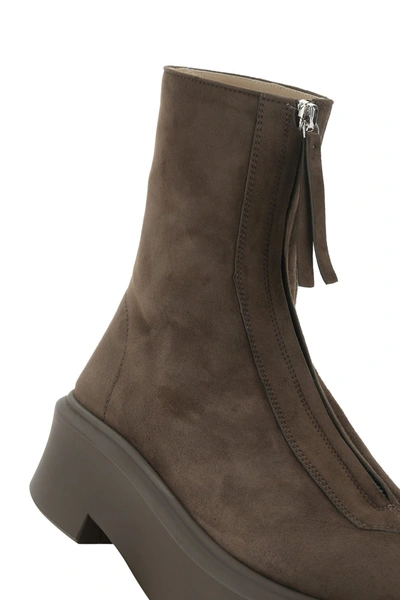 Shop The Row Dark Brown Suede Ankle Boots  Brown  Donna 39