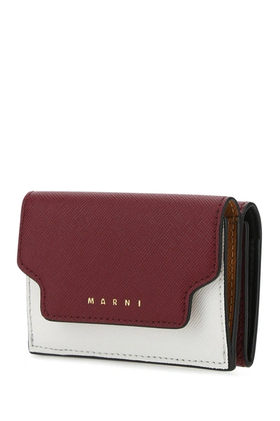 Shop Marni Multicolor Leather Wallet  Multicoloured  Donna Tu