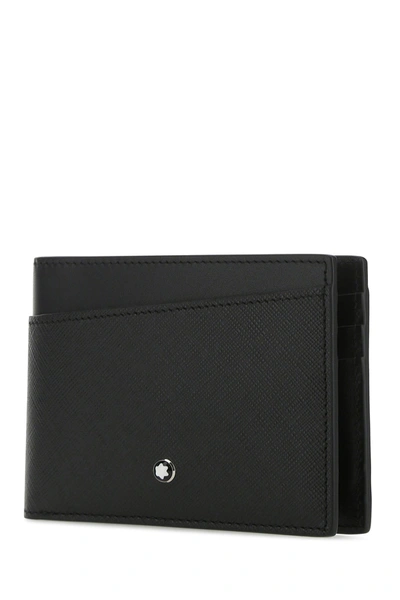 Montblanc Black Leather Sartorial Wallet Black Uomo Tu | ModeSens