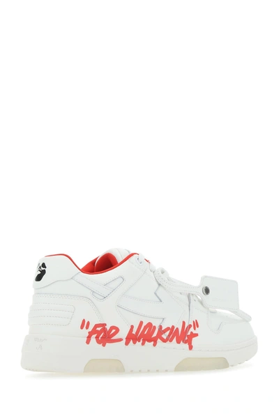Shop Off-white White Leather Out Of Office Sneakers  White Off White Uomo 45