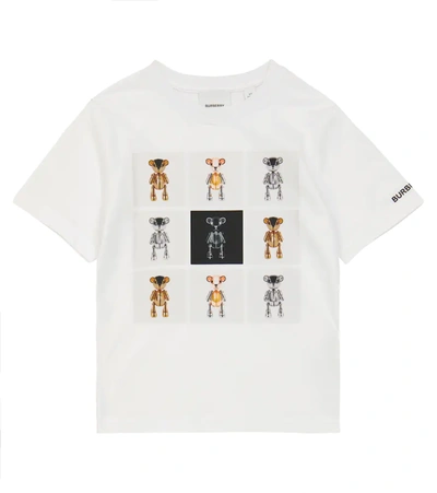 Shop Burberry Thomas Bear Cotton T-shirt In White