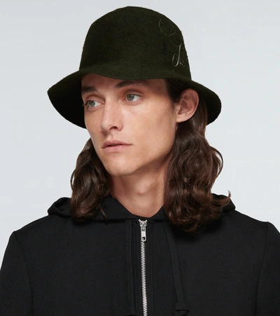 Shop Junya Watanabe Muehlbauer Wool-felt Hat In Green