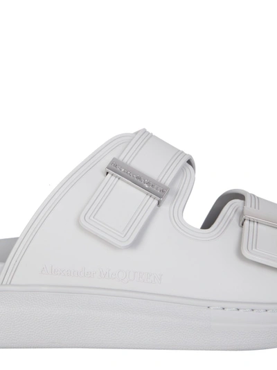 Shop Alexander Mcqueen Hybrid Oversize Sandals In Grey