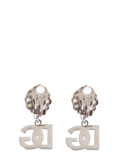 Shop Dolce & Gabbana Pendant Earrings In Silver
