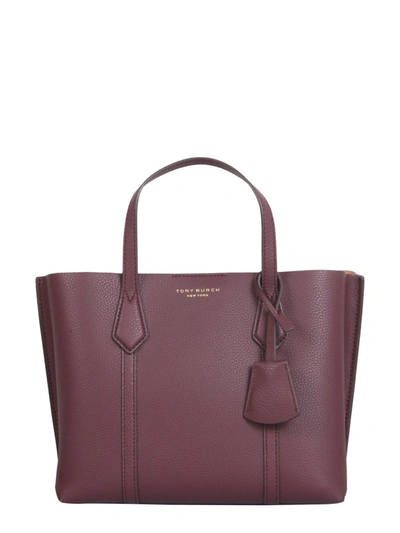 Shop Tory Burch Small Perry Tote Bag In Purple