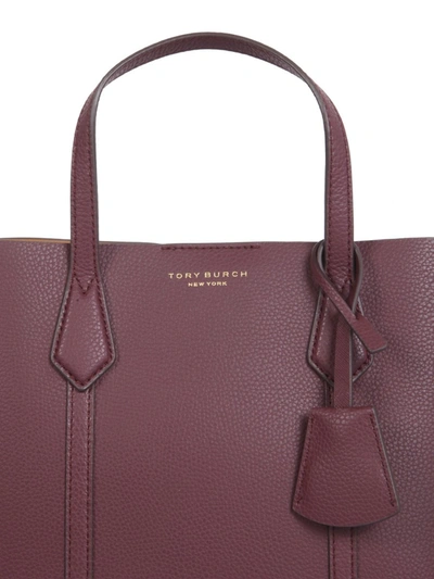 Shop Tory Burch Small Perry Tote Bag In Purple