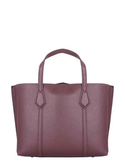 Shop Tory Burch Small Perry Tote Bag In Purple