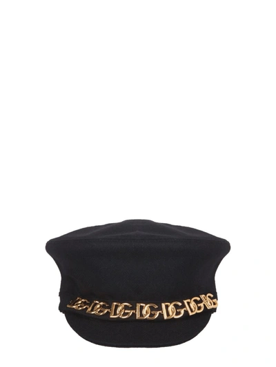 Shop Dolce & Gabbana Tranviere Hat In Black