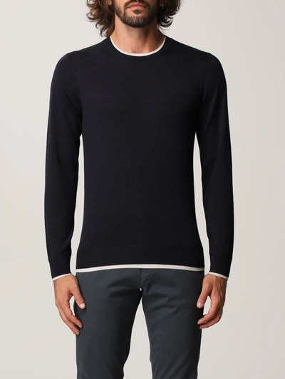 Shop Paolo Pecora Sweater Sweater Men  In Blue