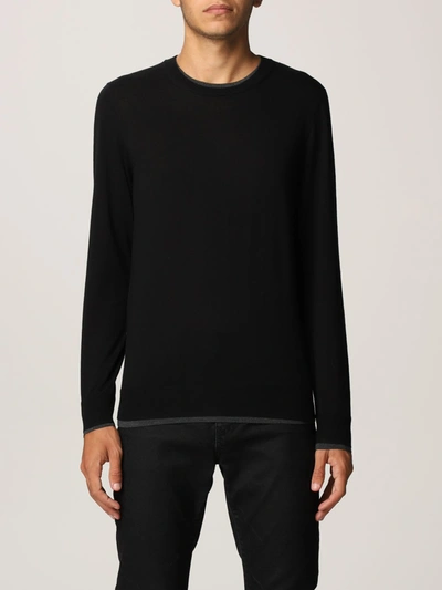 Shop Paolo Pecora Sweater Sweater Men  In Black