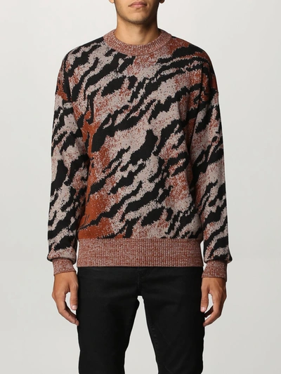 Shop Just Cavalli Sweater Sweater Men  In Leather
