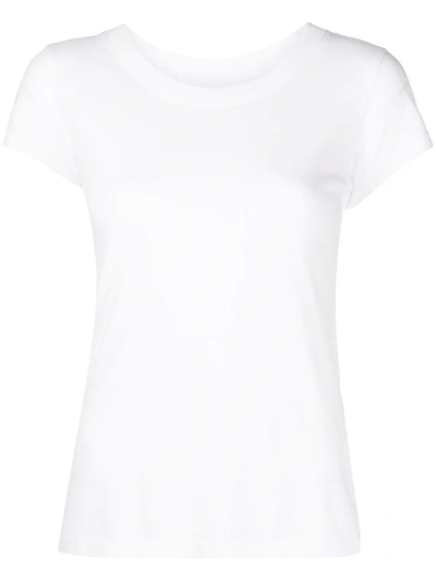 Shop L Agence Crew-neck T-shirt In White