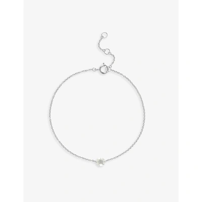 Shop The Alkemistry Women's 18ct White Gold Drilled Rose-cut 18ct White-gold And 0.2ct Diamond Bracelet