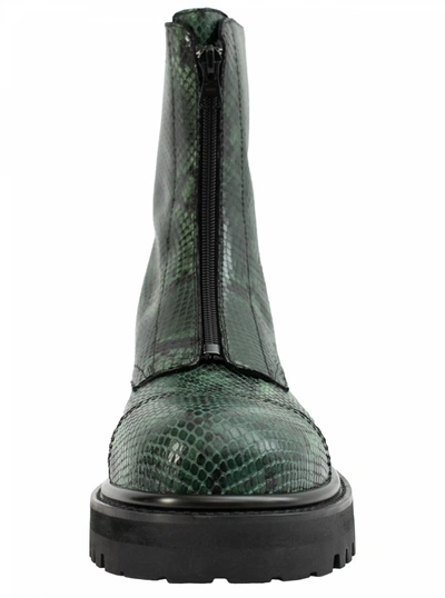 Vetements Zip-up Combat Boots In Green