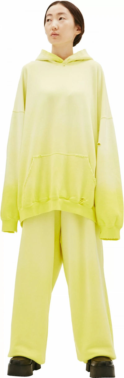 Balenciaga Yellow Oversized Hoodie | ModeSens