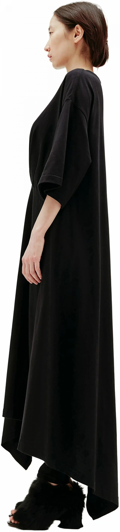 Shop Balenciaga Cotton Dress In Black