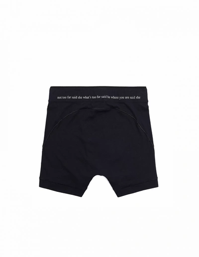 Shop Ann Demeulemeester Boxers With Printed Waist In Black