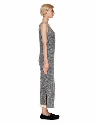 Shop Y's Grey Linen & Cotton Knitted Dress