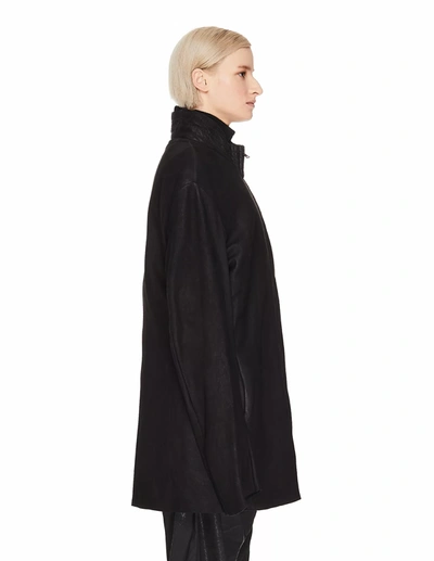 Shop Isaac Sellam Leather Robuste Wax Jacket In Black