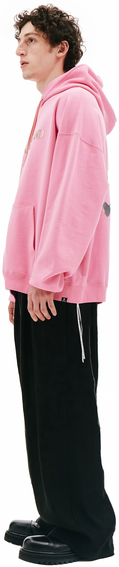Shop Mastermind Japan Pink Printed Hoodie