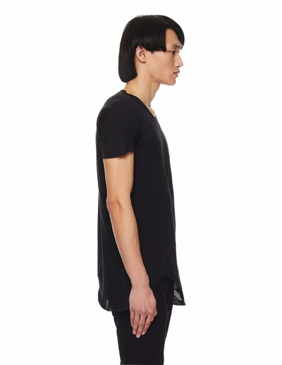 Shop Leon Emanuel Blanck Black Cotton & Wool T-shirt