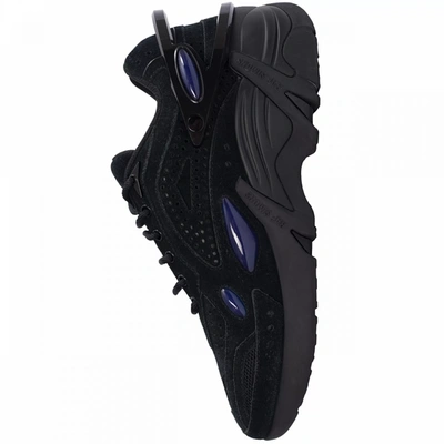 Shop Raf Simons Cylon-21 Suede Sneakers In Black