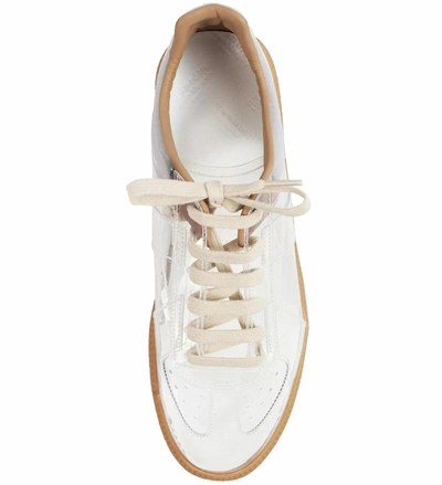 Shop Maison Margiela Transparent Replica Sneakers In White