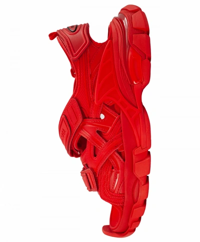 Shop Balenciaga Red Track Sandals