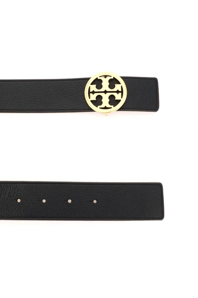 Shop Tory Burch Reversible Belt With Logo Buckle In Mixed Colours