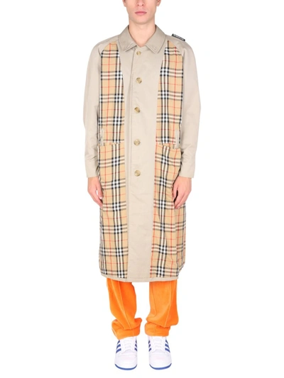 Shop 1/off Remade Burberry Trench Unisex In Multicolour