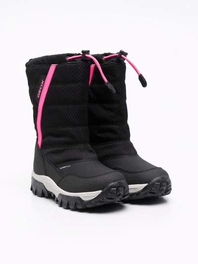 Geox Kids' Himalaya Waterproof Boots In Black | ModeSens